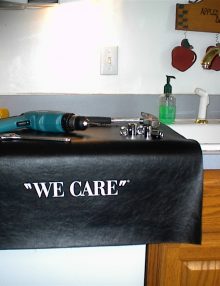 we care runner mat and pouch